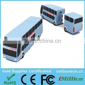 bus shaped promotional custom usb flash drive