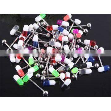fashionable pills labret lip body piercing jewelry