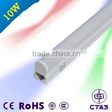 Hot sale factory with Switch T5 LED Tube Aluminum + Plastic 10W PF>0.9 CRI>80 100LM/W with CE and RoHS t5 led tube