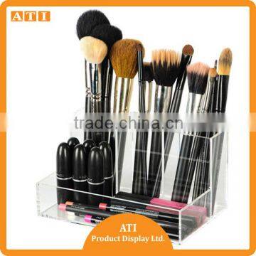 High quality Clear Acrylic Makeup cosmetic brush organiser display