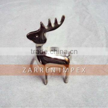 Rein deer Brass Napkin rings