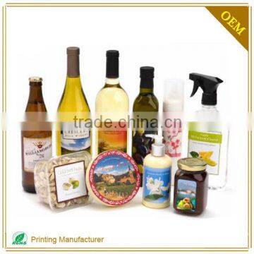 Customized Labels For Spray Bottles With Viny Material In China Factory