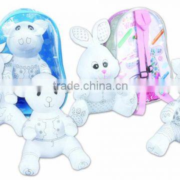 DIY Toy Coloring Washable Dolphin With 4 Markers photo-3