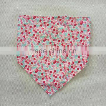 New design cute colorful flowers printed multi-functional baby bandana gift bibs scarf