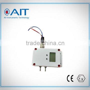 Differential pressure transmitter for wind/dry gas