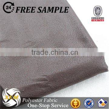 Polyester Bronzed Faux Suede Leather Fabric for Upholstery