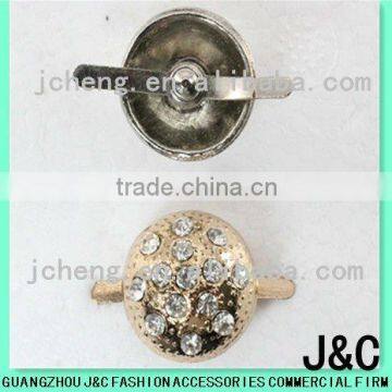 Fashion Round Rhineston Zamac Button