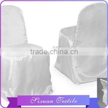 Made in china Low price Floor Length universal satin chair covers