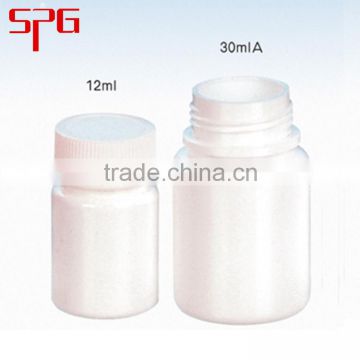 White HDPE bottle with screw cap,plastic tablet bottle