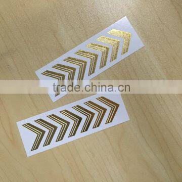 mini temporary hot stamp arrow gold foil tattoos for promo