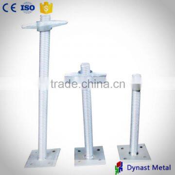 Hot sale Low Price Steel Solid and Hollow Available adjustable with swivel plate U plate Scaffolding Base Jack