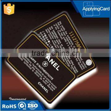 Matte finish 13.56Mhz PVC RFID smart card from China