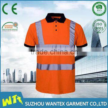 wholesale polyester safety t shirt safety sport tshirt unisex t shirt reflective working t shirt