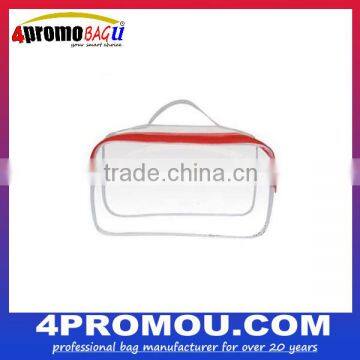 Clear Travel Pvc Cosmetic Bag With Handle