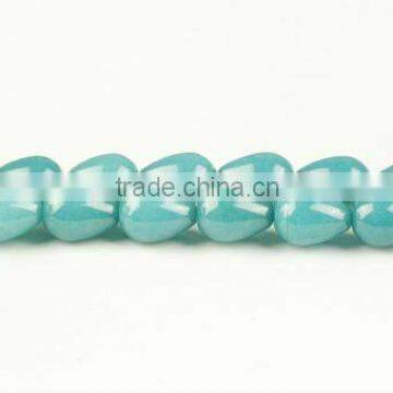 Dyed Jade Round Drop Gemstone Beads