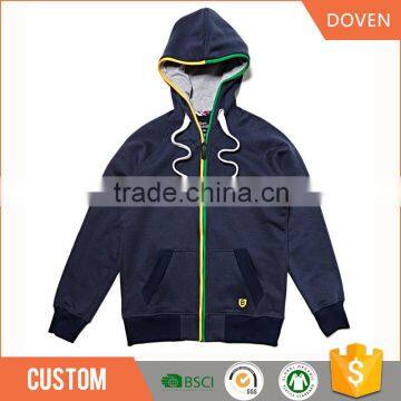 OEM blank quick dry cashmere full zipper hoodie