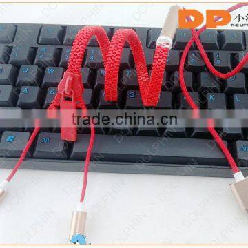 2015 Hot New Products Zipper Usb Data Cable From China
