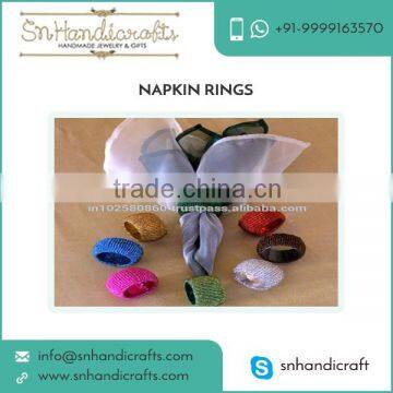 Various Bright Colour Wedding Napkin Rings at Wholesale Price From Top Selling Company