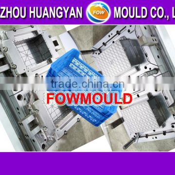 2 cavities plastic crate injection mould