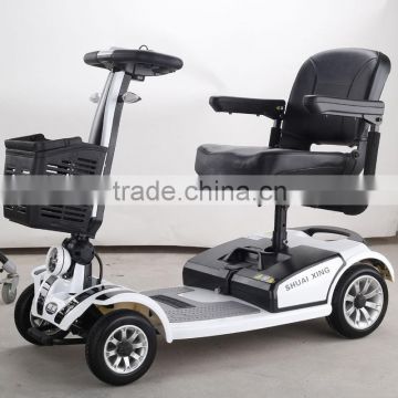 Portable 4 wheel elderly electric mobility scooter manufacturer for adults with good motor