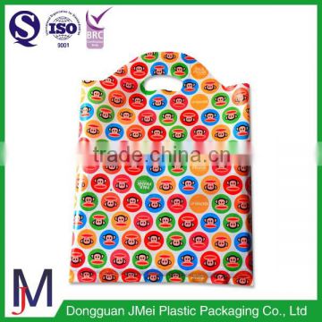 Free custom design PO/PE die cut shopping bags