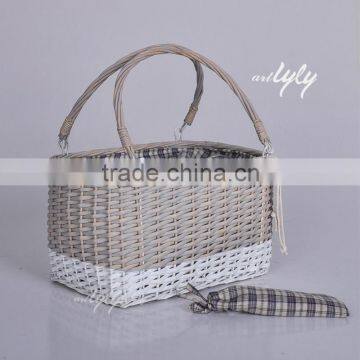 new design wicker picnic-bags hotsale