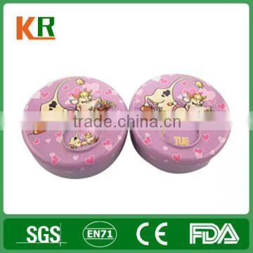 smal round gift tin box metal tin box for candy cute