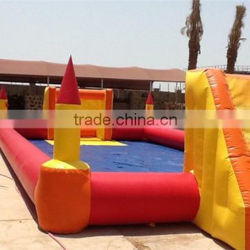 cheap Inflatable soap football 2016 good quality inflatable soccer football field games