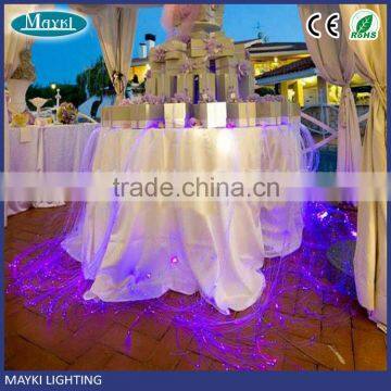 Beautiful dreamlike fiber optic wedding table centerpieces for decorations with multi string fibre and light engine