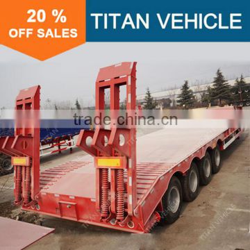 TITAN heavy duty 2 / 3 / 4 axles 120 tons low bed trailer with factory price