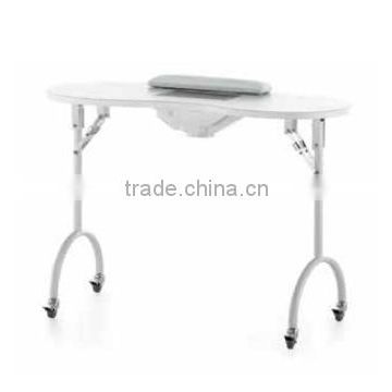 Nail salon cheap folding white manicure table