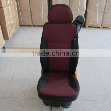 Luxury air suspension bus driver seat with three point belt