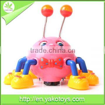 bo octopus plastic toys with light and music.