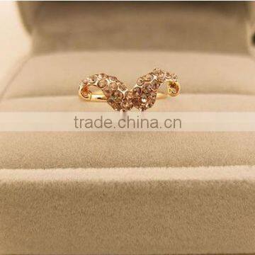 Humor and Popular Smart Mustache Diamante Rings photo-2