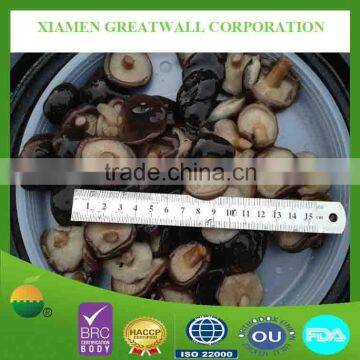 A grade quality shiitake mushroom whole in brine