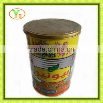 70G-4500G China Hot Sell Canned tomato paste can food manufacturers