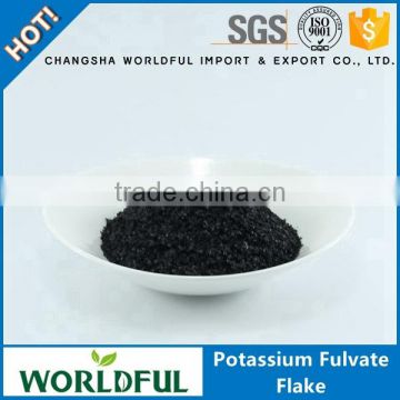 100% water soluble agriculture potassium fulvic acid shiny flake with factory price