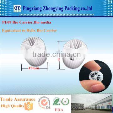 High Quality PE09 BioCarrier Bio media, Helix Bio media