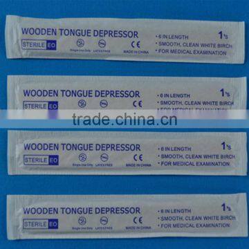 Medical Disposable Children Sterile Birch Wood Tongue Depressor