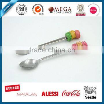 Special Design EU Standard Metal Spoon and Fork With Resin Handle for Promotion