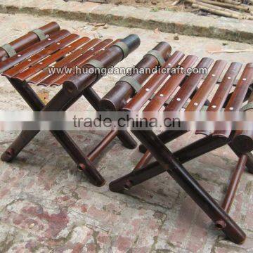 Traditional design bamboo stool made in Vietnam