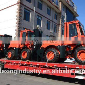 China New 11,000LB ARTICULATING FORKLIFT Trucks for Sale, Optional 3 stage Mast / Side Shift / Fork Positioner