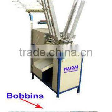 Automatic bobbin winding machine with meter counter