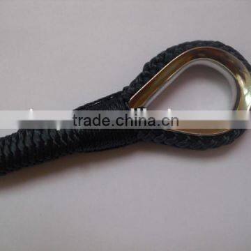 Marine supply product polyester braided mooring rope with thimble anchor line