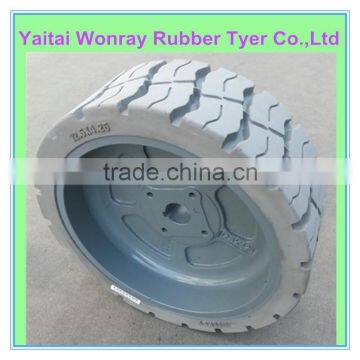 unique tread design higher wear resistance solid tire for Haulotte 12.5x4.25 15x5