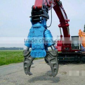 Excavator mounted Hydraulic Rotation Breaking Tong