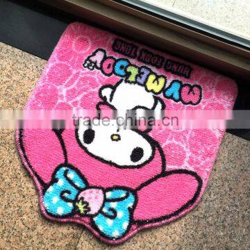 Sublimation Printed Plush Anime Shape Kid Floor Mat