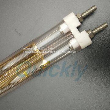 medium wave infrared heating lamps for glass printing