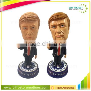 Latest Hot Style Customer Resin Donald Trump Shaking Head Doll