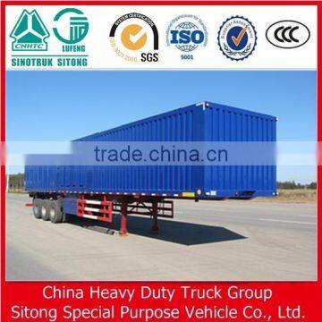50t Truck Trailer 3 Axle Box Trailer Van Cargo Semi Trailer in China for Sale